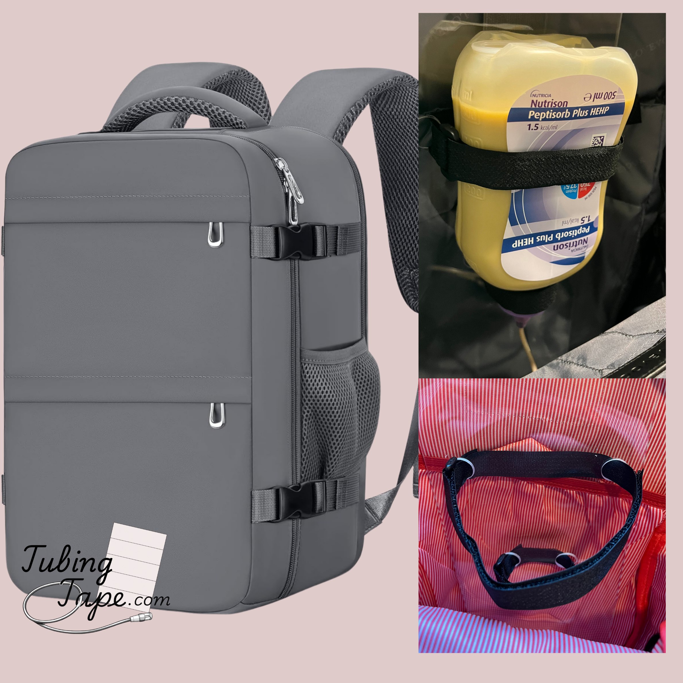 Grey Adapted Backpack