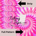 Pink Tie Dye Tubing Tape Sheet