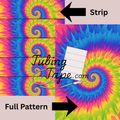 Rainbow Tie Dye Tubing Tape Sheet