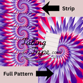 Pink/Purple Tie Dye Tubing Tape Sheet