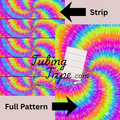 Bright Tie Dye Tubing Tape Sheet
