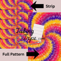 Burnt Tie Dye Tubing Tape Sheet