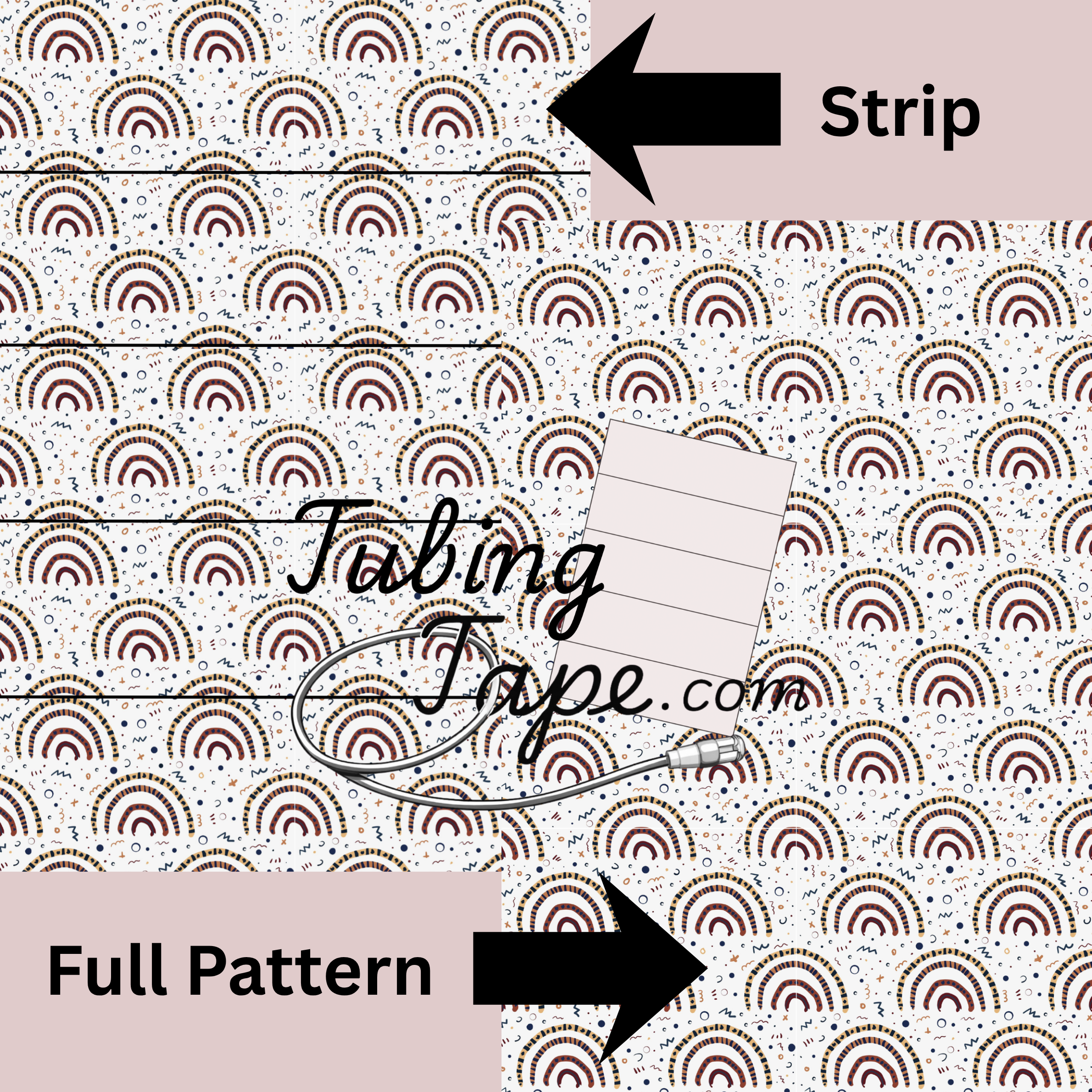 Rainbow Tubing Tape Sheet