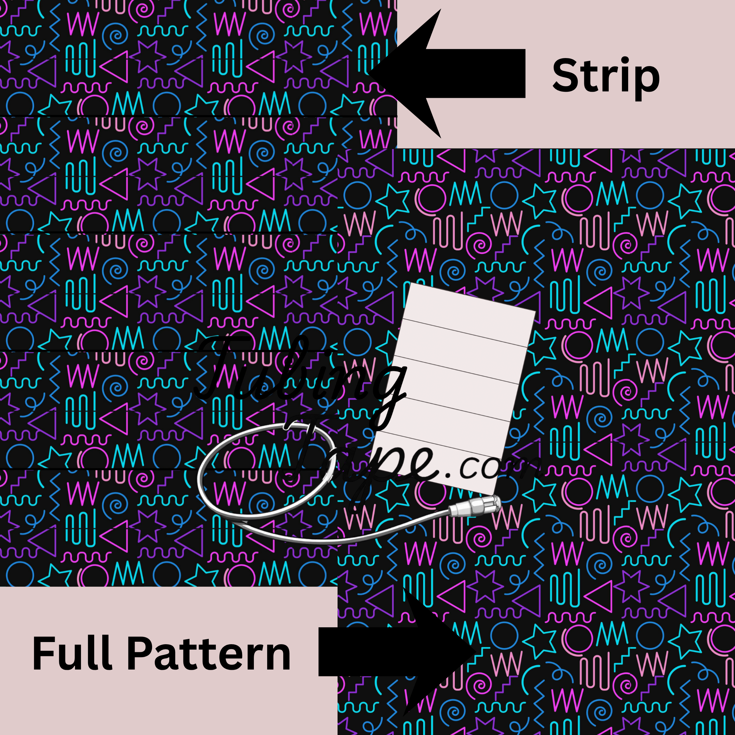 Shell suit Shapes Tubing Tape Sheet
