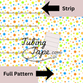 Polka Dot Blue/Green Tubing Tape Sheet