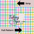 Rainbow Tartan Tubing Tape Sheet