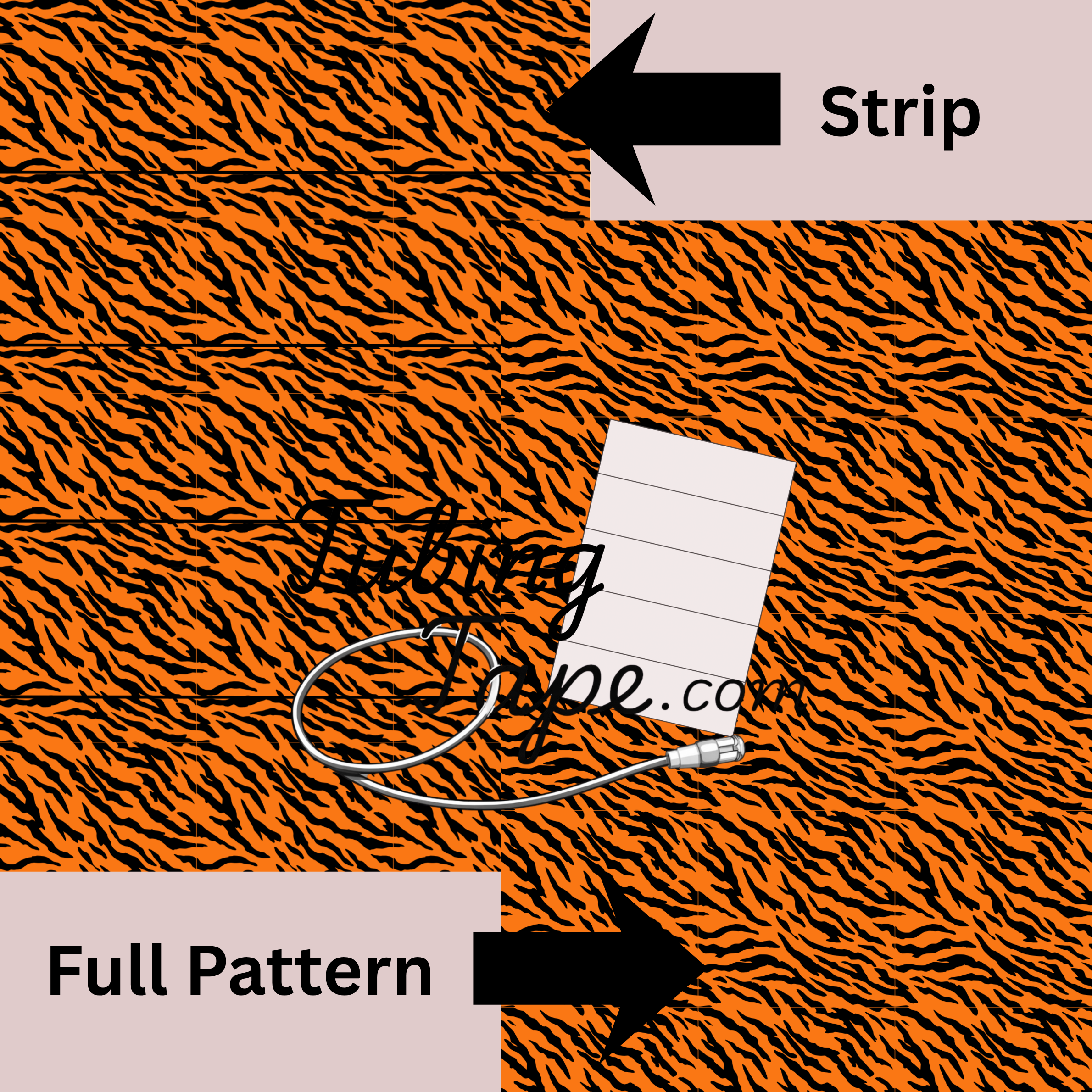 Tiger Print Tubing Tape Sheet