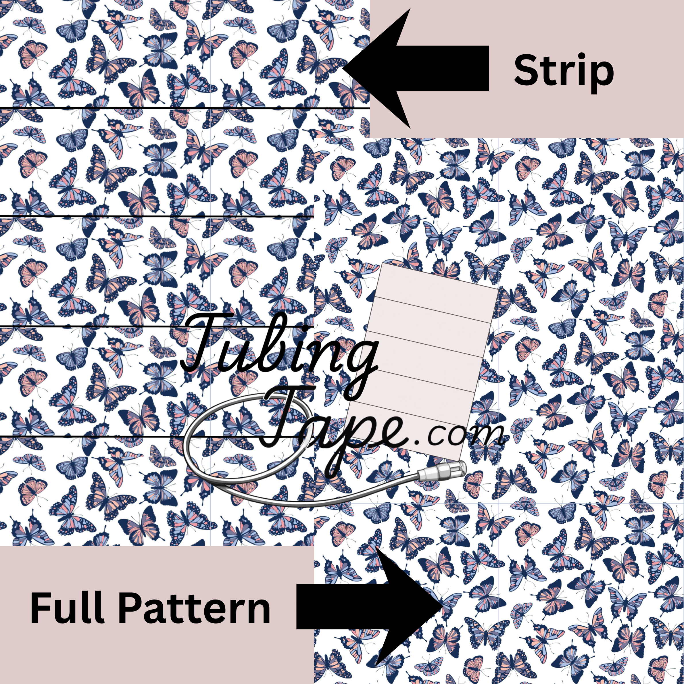 Butterfly Tubing Tape Sheet