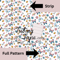 Pastel Butterfly Tubing Tape Sheet