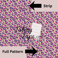 Pink Leopard Print Tubing Tape Sheet