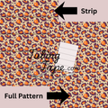 Orange Leopard Print Tubing Tape Sheet