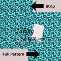 Blue Leopard Print Tubing Tape Sheet