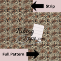 Leopard Print Tan Tubing Tape Sheet