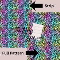 Rainbow Blend Leopard Print Tubing Tape Sheet