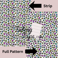 Rainbow Leopard Print Tubing Tape Sheet