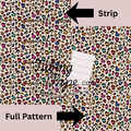 Pastel Rainbow Leopard Print Tubing Tape Sheet