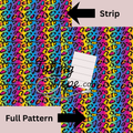 Bright Leopard Print Tubing Tape Sheet