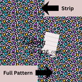 Bright Blue/Pink Leopard Print Tubing Tape Sheet