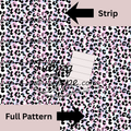 Pink Leopard Print Raindrops Tubing Tape Sheet