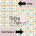 Pastel Dinosaur Tubing Tape Sheet