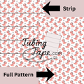 Pink Dinosaur Tubing Tape Sheet