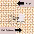 Orange T-Rex Dinosaur Tubing Tape Sheet