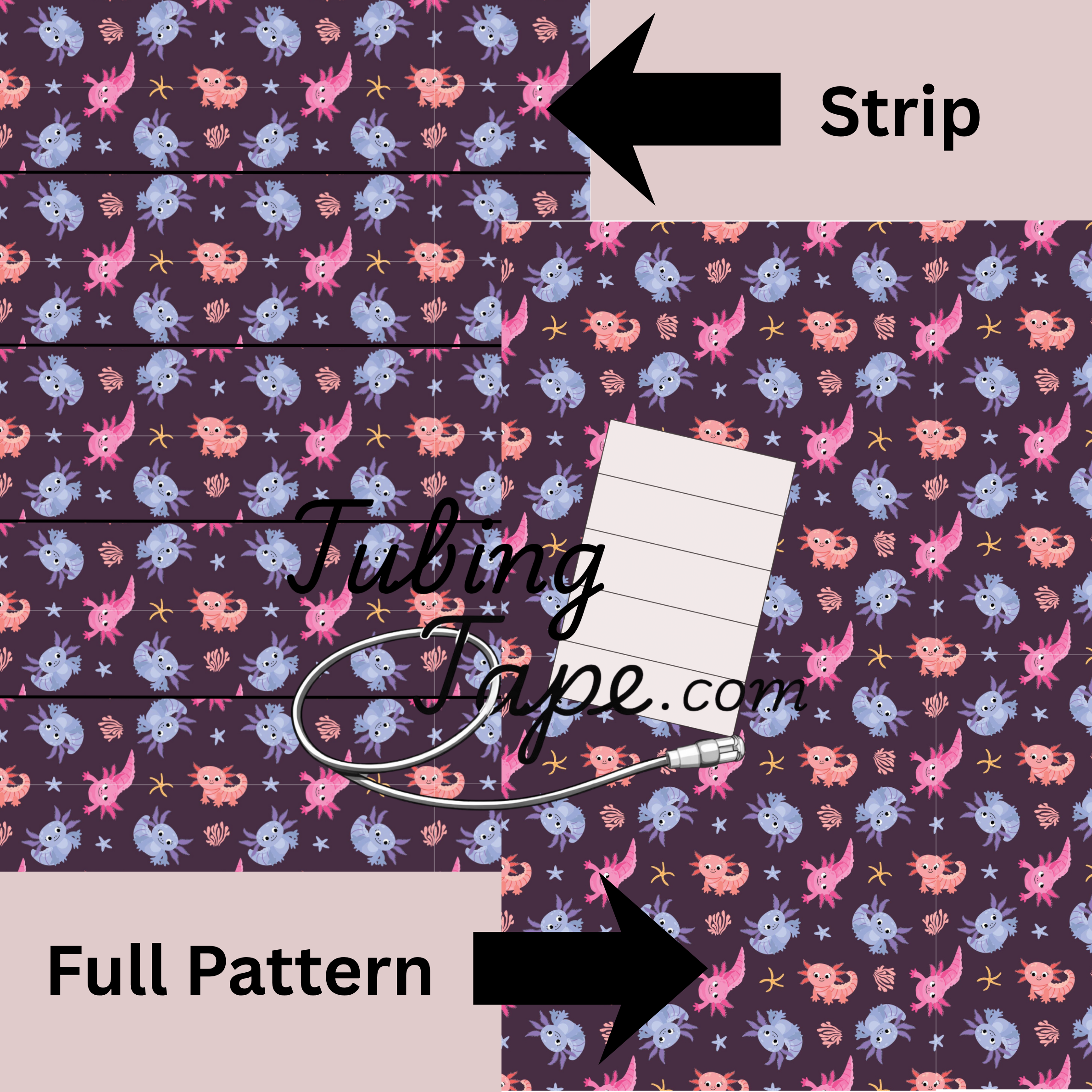 Axolotl Tubing Tape Sheet