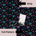 Gothic Cat Tubing Tape Sheet