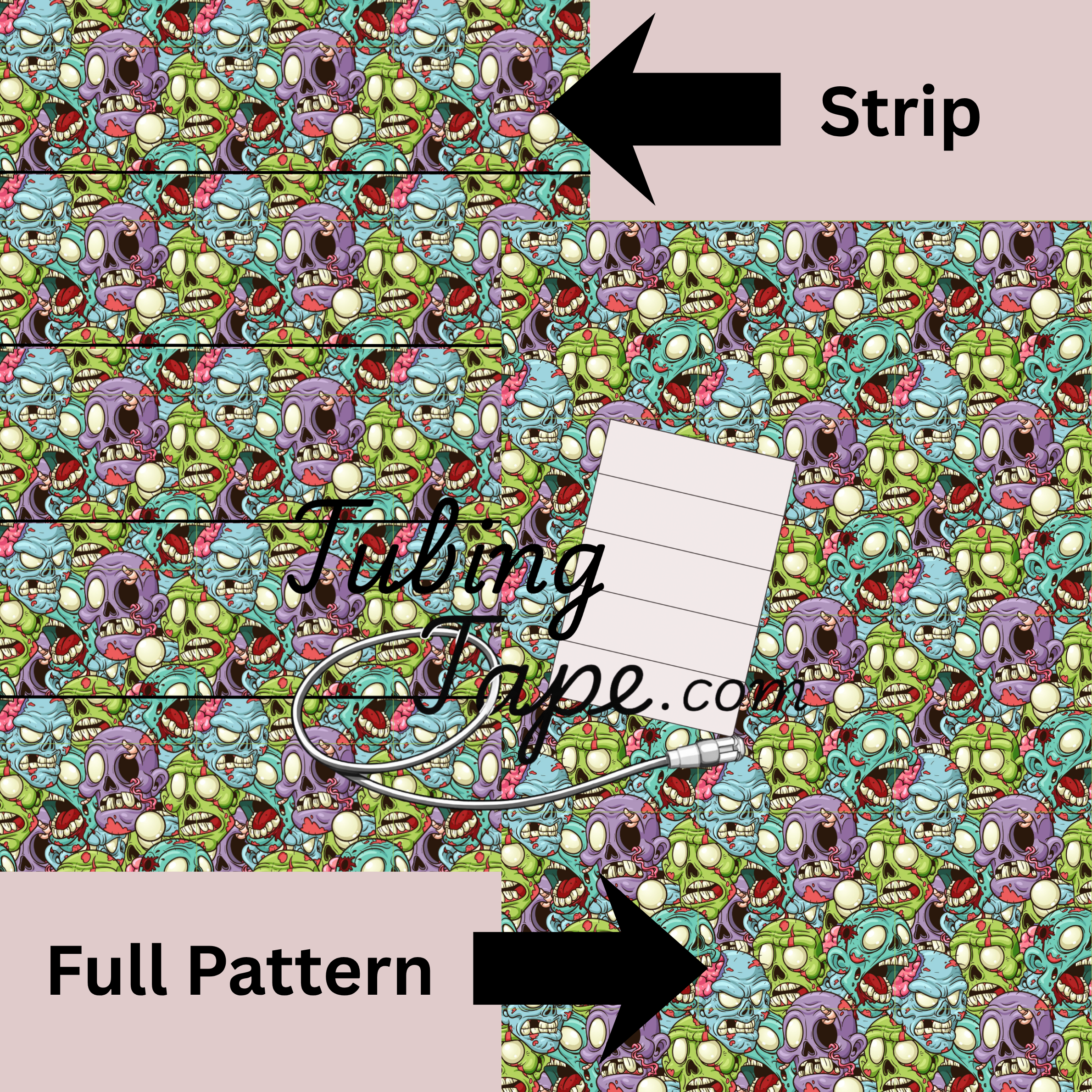 Zombie Tubing Tape Sheet