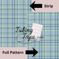Blue/Green Tartan Tubing Tape Sheet