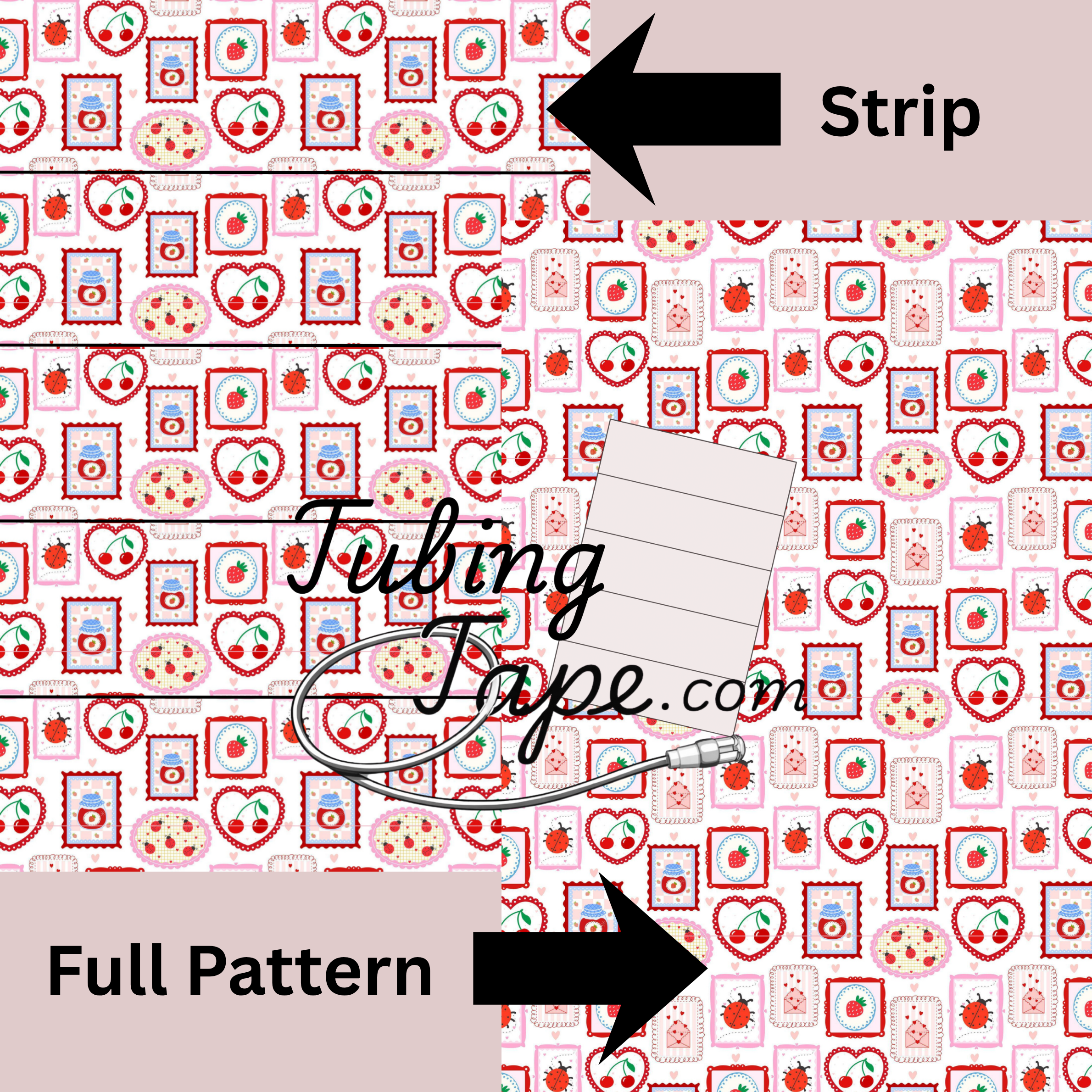 Coquette Tubing Tape Sheet