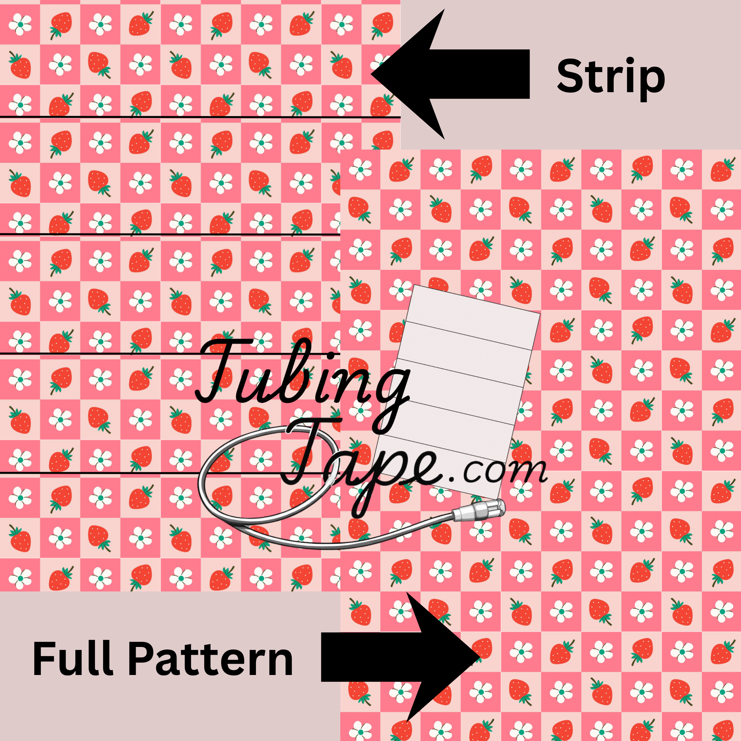 Check Strawberry Tubing Tape Sheet