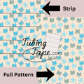 Blue Bows Tubing Tape Sheet