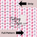 Pink& Purple Bows Tubing Tape Sheet