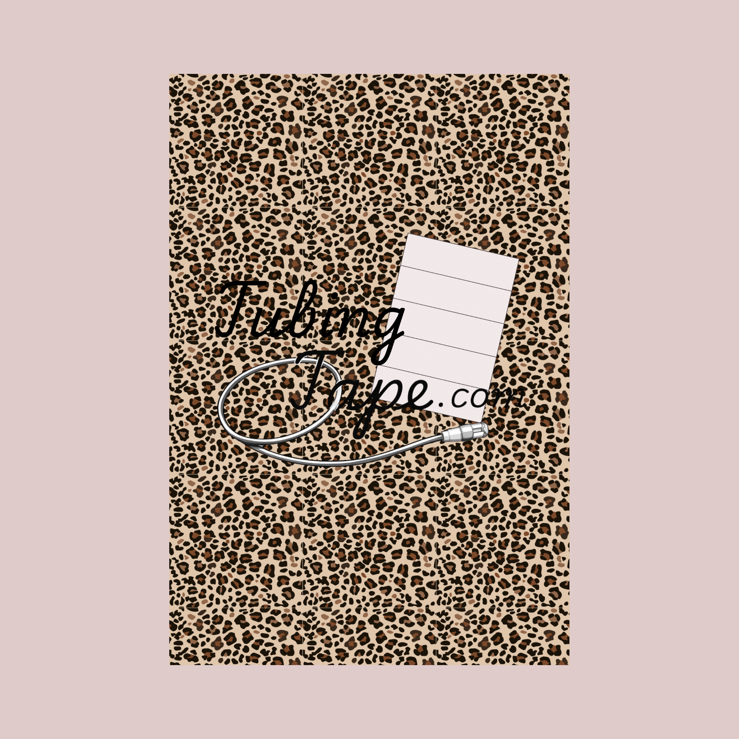 Leopard Print Tubing Tape Sheet